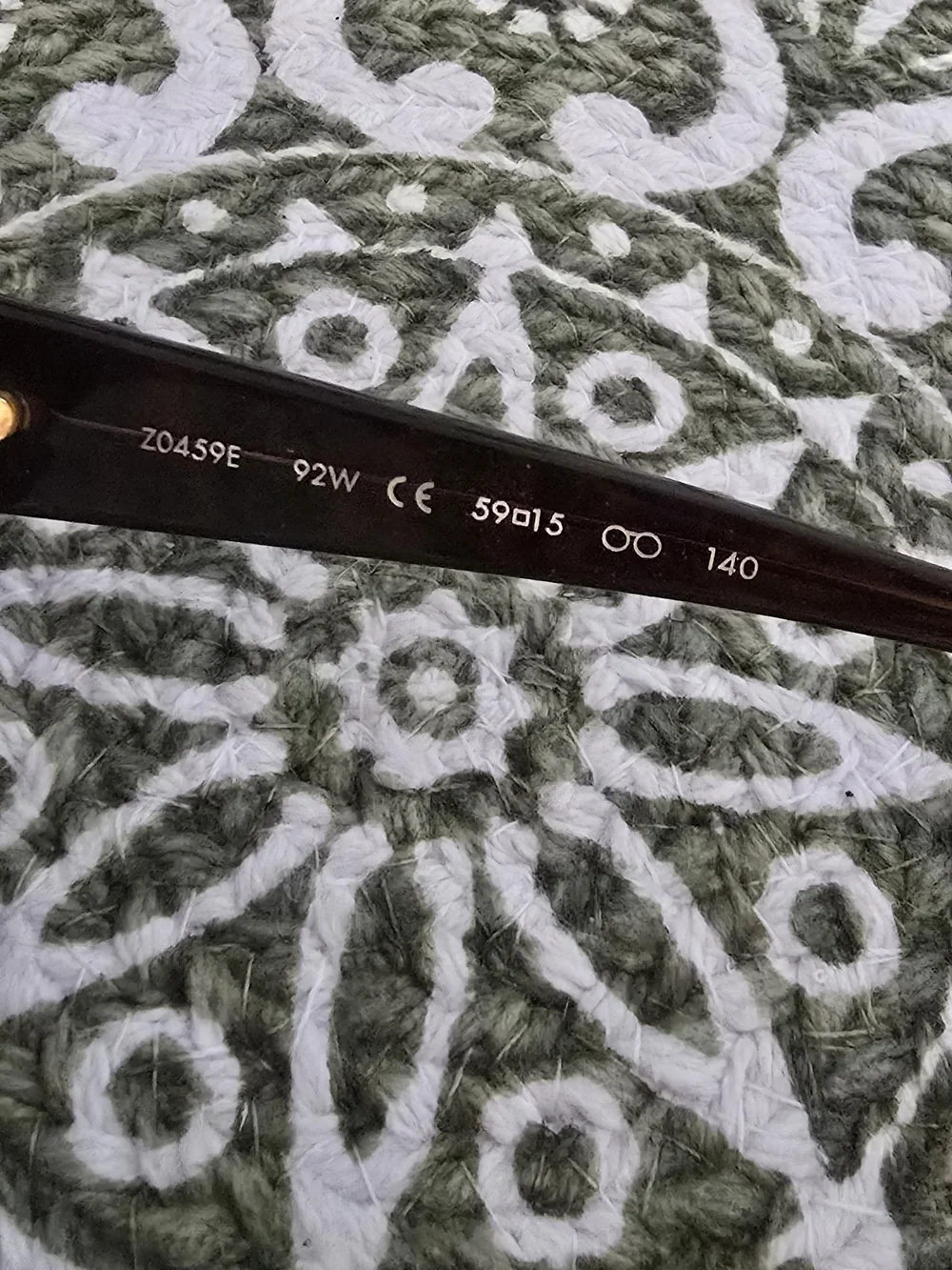 Louis Vuitton Vintage Wide Sunglasses With Glitter Detail